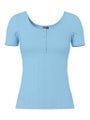 PCKitte ss top jrs PIECES sky blue
