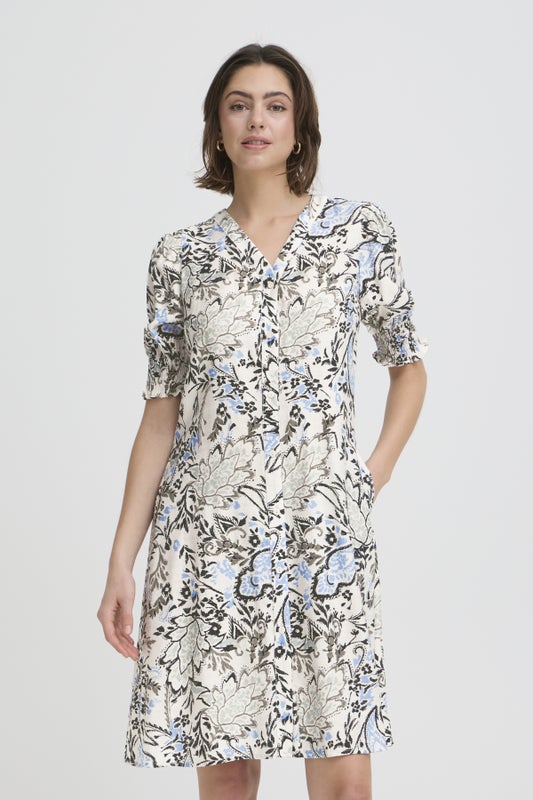 FRAriana dress 18 FRANSA femi bouquet gray