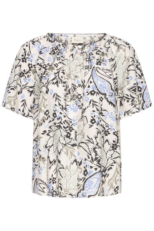 FRAriana blouse 16 FRANSA femi bouquet gray