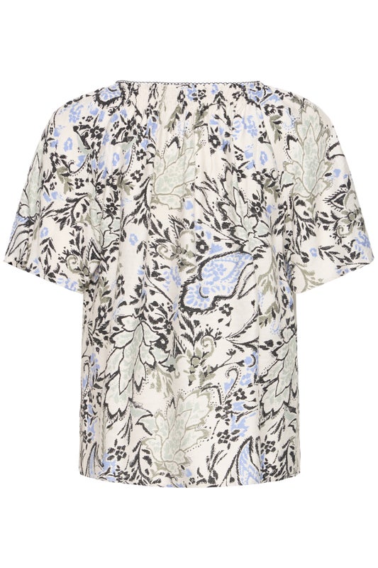 FRAriana blouse 16 FRANSA femi bouquet gray