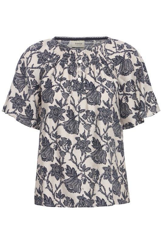 FRAriana blouse 16 FRANSA s. bloom gray