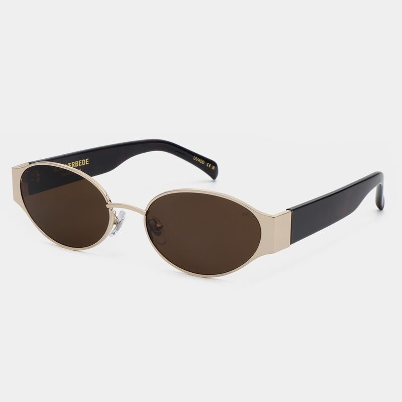 Bella aurinkolasit  A. KJAERBEDE gold demi tortoise