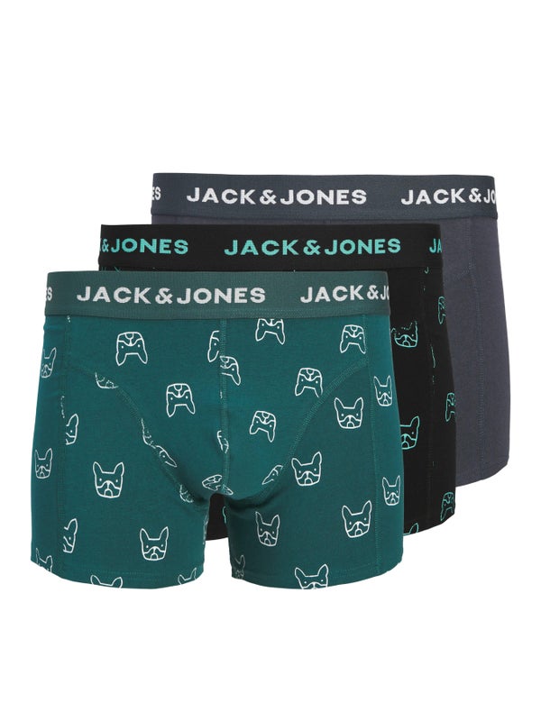 JACDenim dog trunks 3-pack JACK&JONES dark navy-dark sea-black