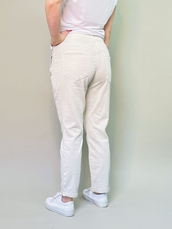 Tessy crp jog colour RED BUTTON pearl