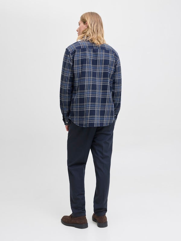 JPRBlubrook check l/s shirt JACK&JONES dark navy