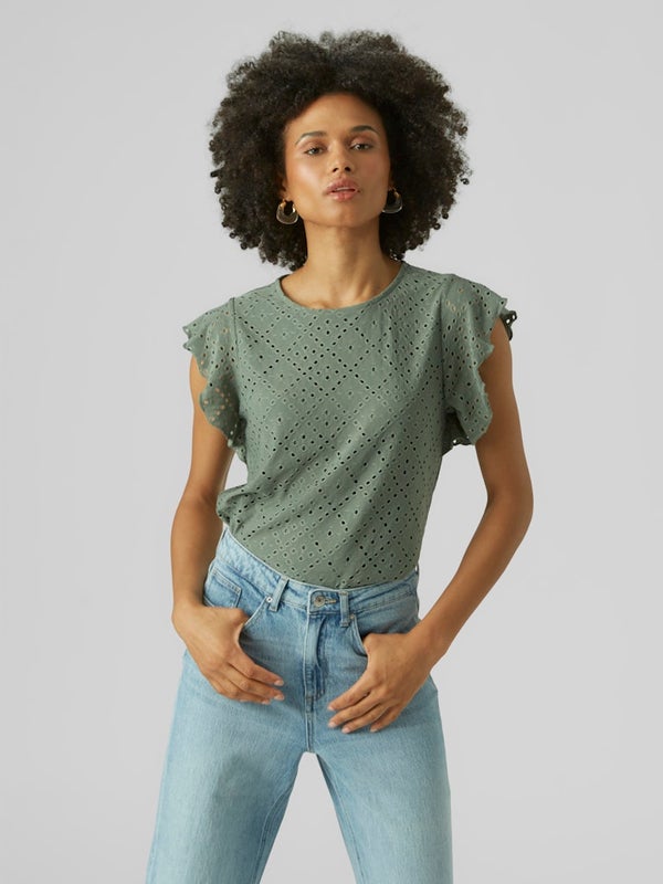VMTassa sl frill top VERO MODA laurel wreath