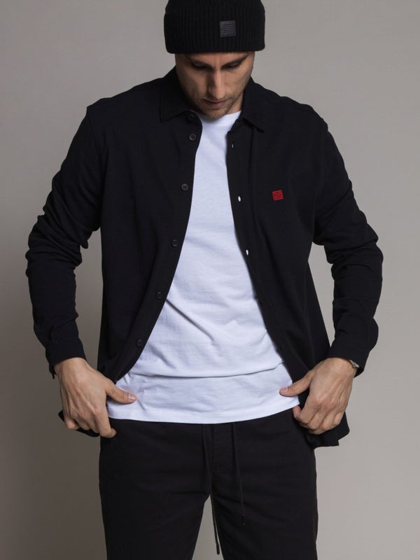 Brick light mesh shirt BILLEBEINO black